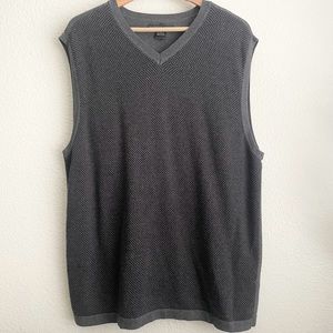 Geoffrey Beene Sweater Grandpa Vest Men’s Size L Grey